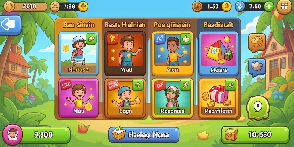 Fitur sosial yang memungkinkan interaksi antar pemain.